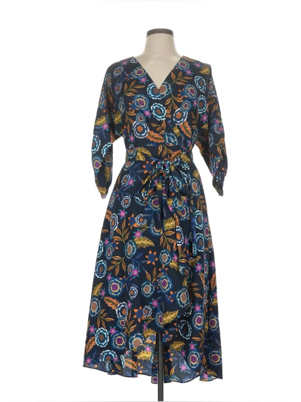 Eliza J Navy Floral Dress
